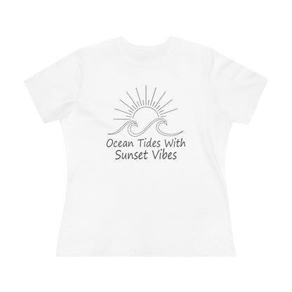 Women's Ocean Tides Sunset Vibes Semi-Relaxed T-Shirt - 8 colors