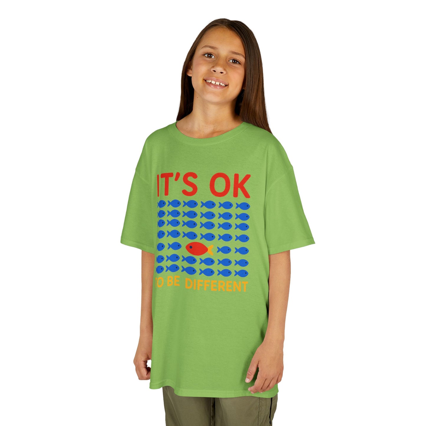Kids' It's OK To Be Different Fishy Friends T-Shirt - 15 colors