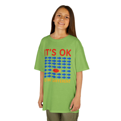 Kids' It's OK To Be Different Fishy Friends T-Shirt - 15 colors