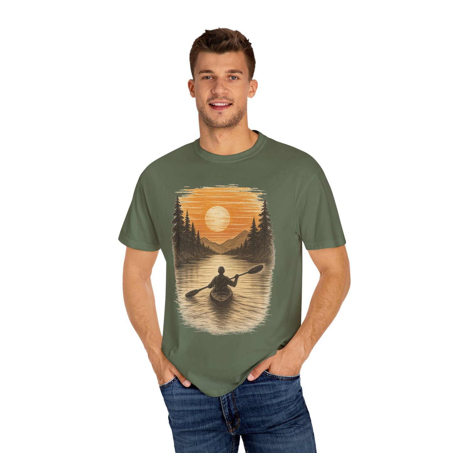 Sunset Kayak Unisex T-Shirt - 11 colors