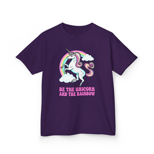 Kids' Be The Unicorn and The Rainbow T-Shirt - 17 Colors