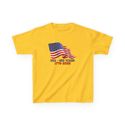 Kids' USA 250 Years Birthday 1776-2026 T-shirt - 15 colors
