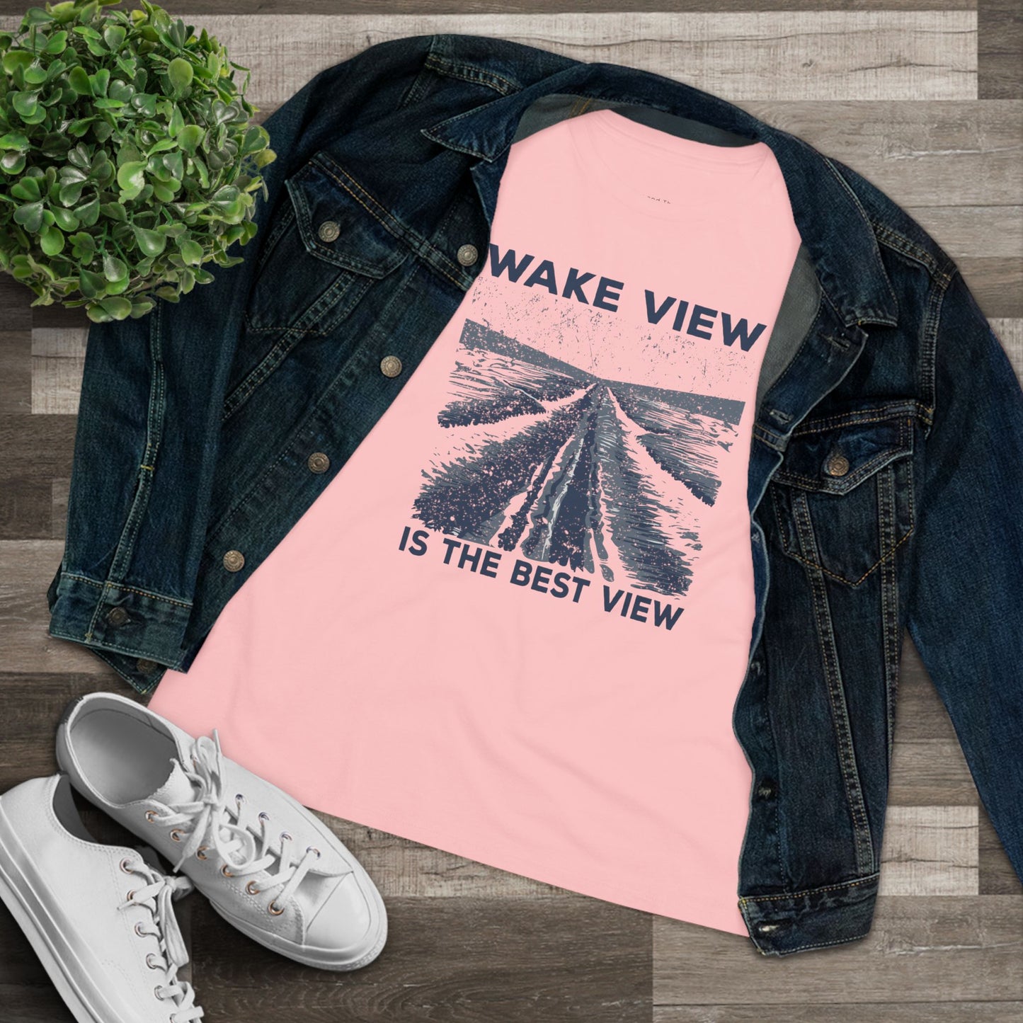 Women's Wake View is The Best View Semi-Relaxed T-Shirt