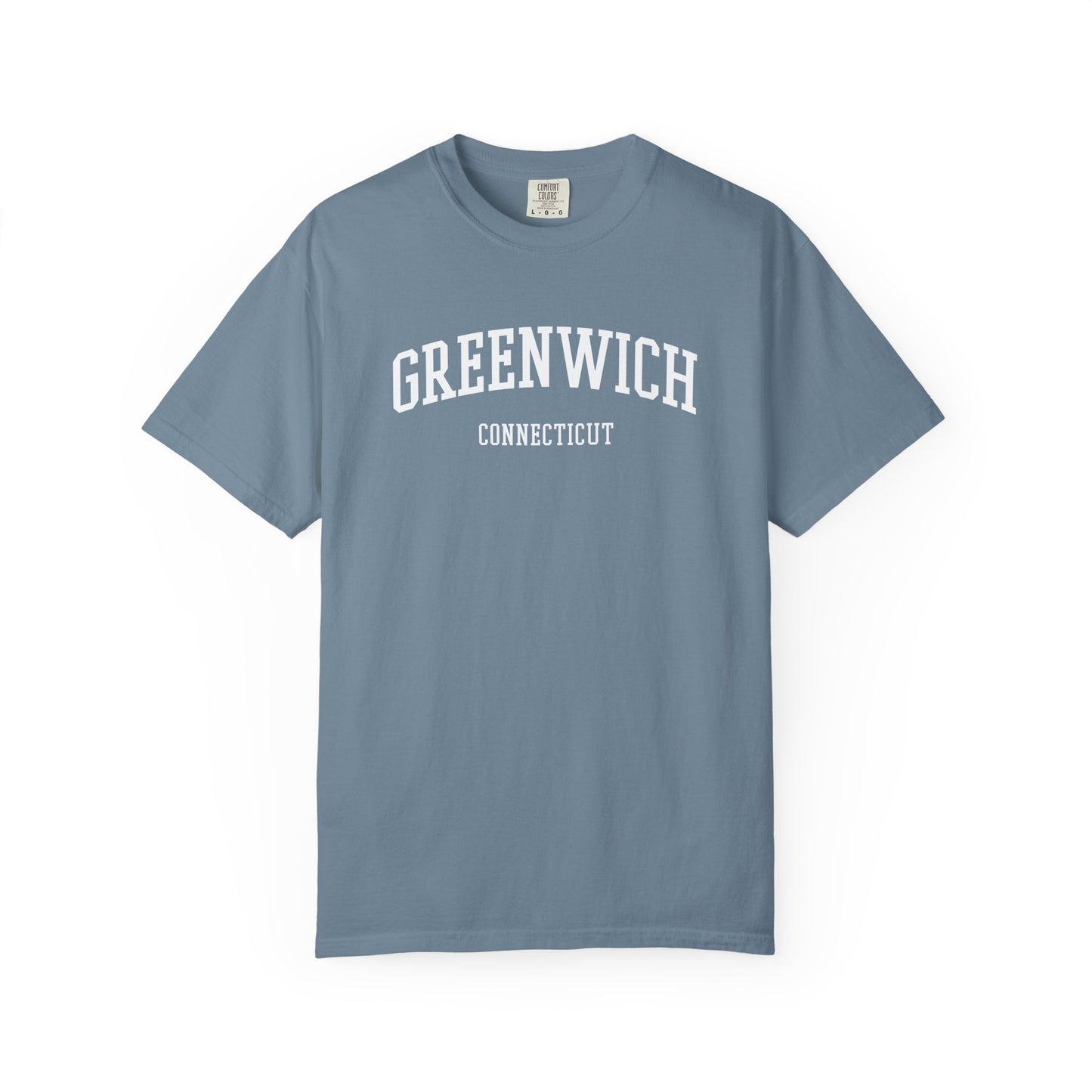 Greenwich CT Classic Block T-shirt - 15 colors