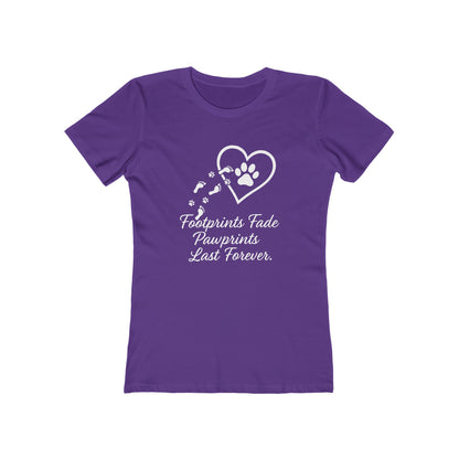 Women's Pawprints Last Forever T-Shirt - 9 colors