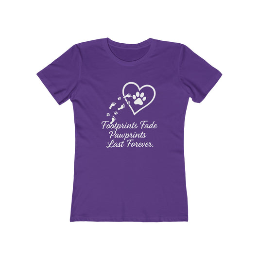 Women's Pawprints Last Forever T-Shirt - 9 colors