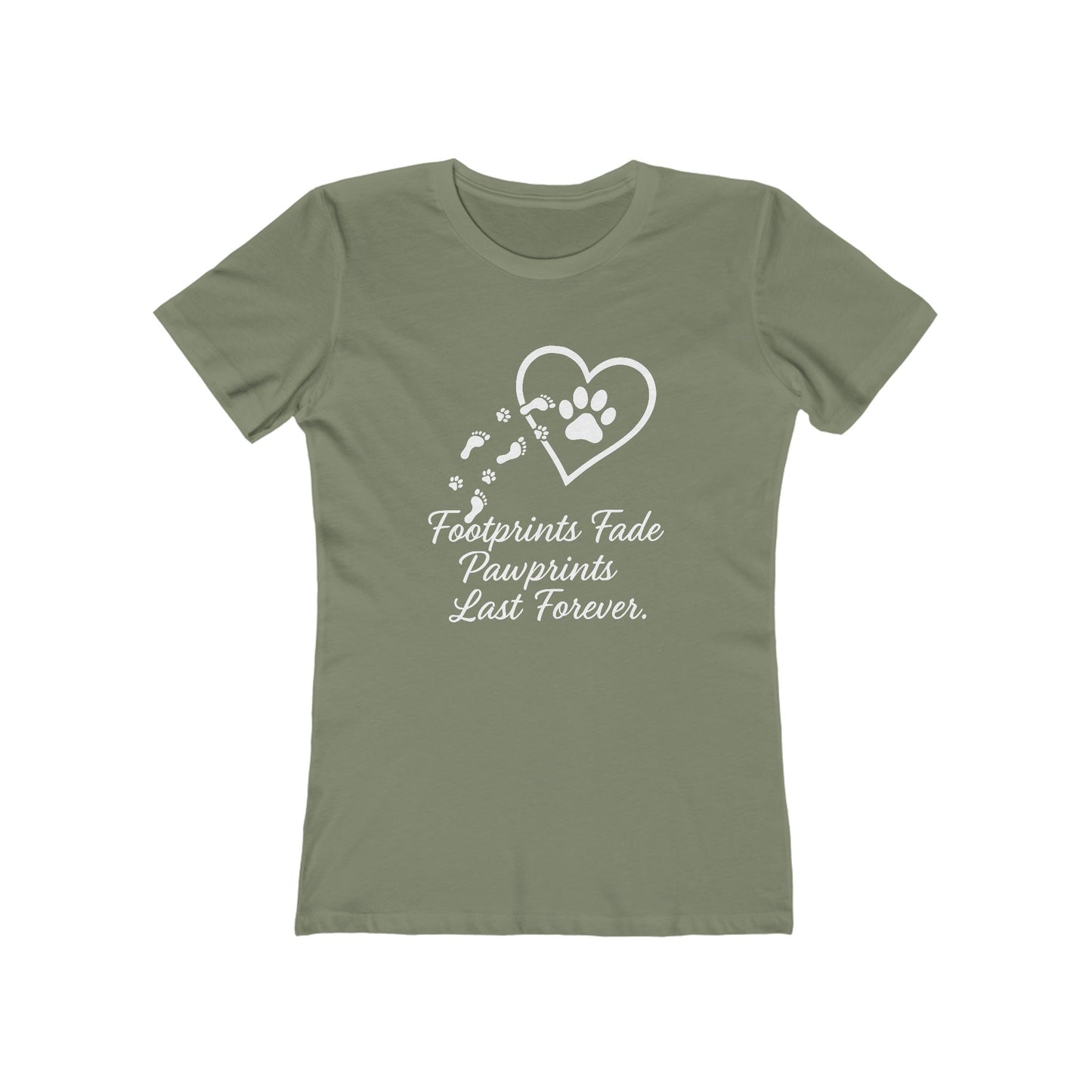Women's Pawprints Last Forever T-Shirt - 9 colors
