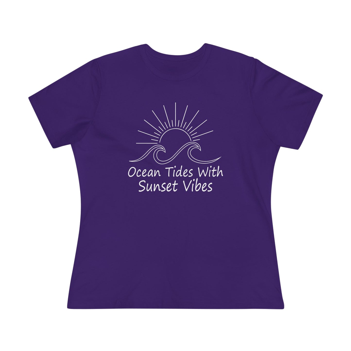 Women's Ocean Tides Sunset Vibes Semi-Relaxed T-Shirt - 8 colors