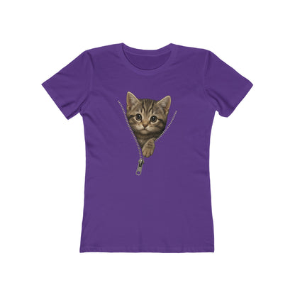 Women's Peeking Kitten T-Shirt - 12 colors