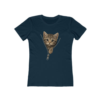 Women's Peeking Kitten T-Shirt - 12 colors