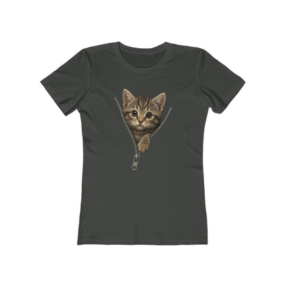 Women's Peeking Kitten T-Shirt - 12 colors