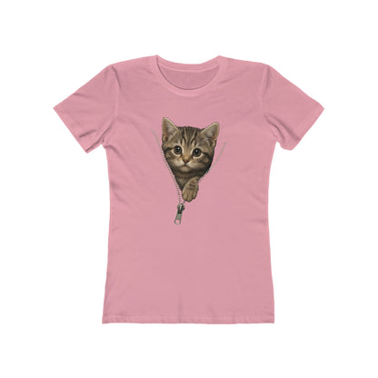 Women's Peeking Kitten T-Shirt - 12 colors