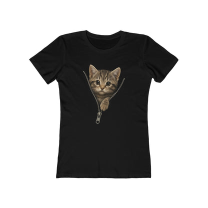 Women's Peeking Kitten T-Shirt - 12 colors