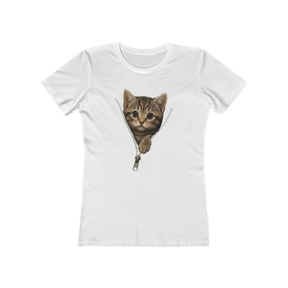 Women's Peeking Kitten T-Shirt - 12 colors