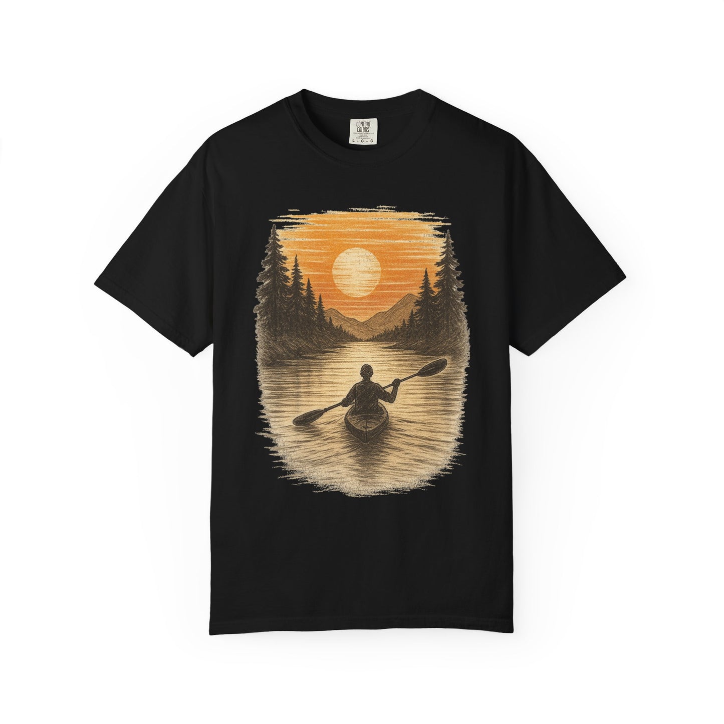 Sunset Kayak Unisex T-Shirt - 11 colors