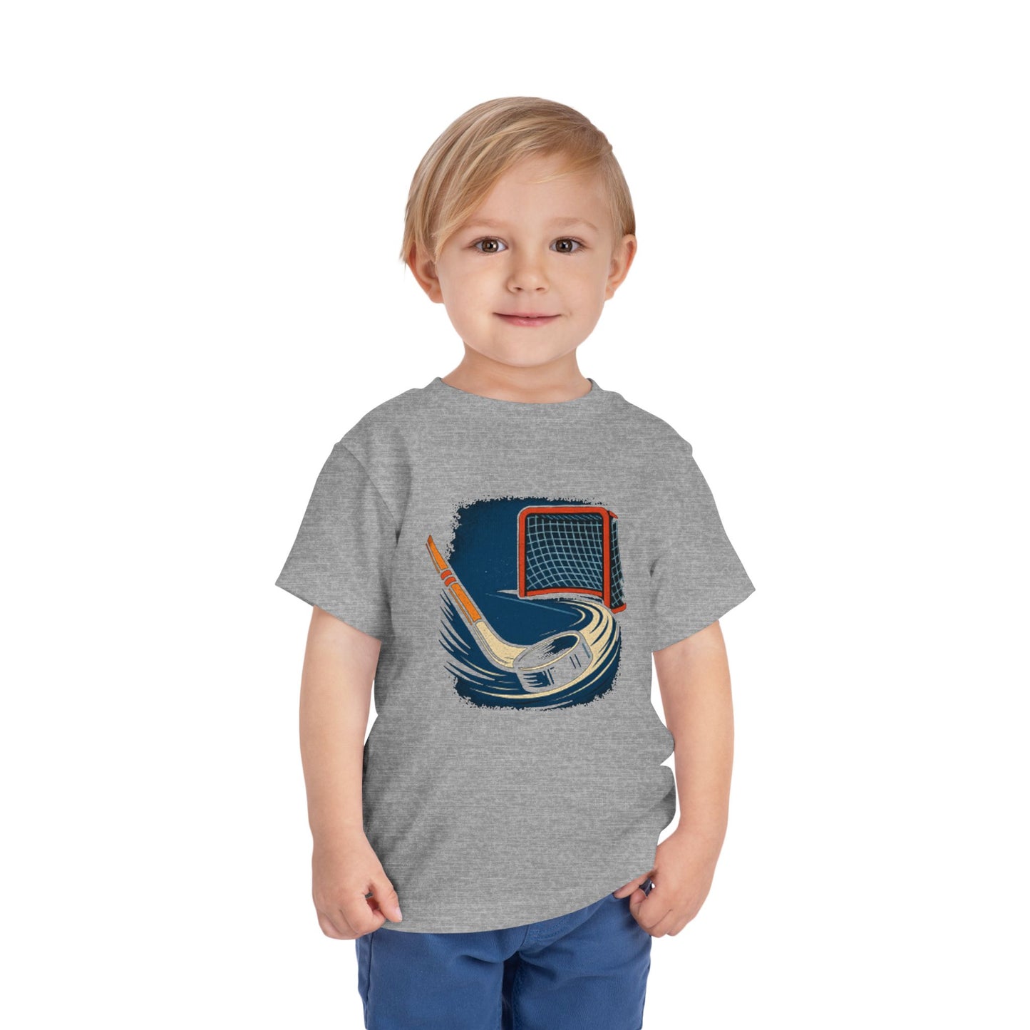 Hockey Slapshot Cute Toddler Tee - 8 colors
