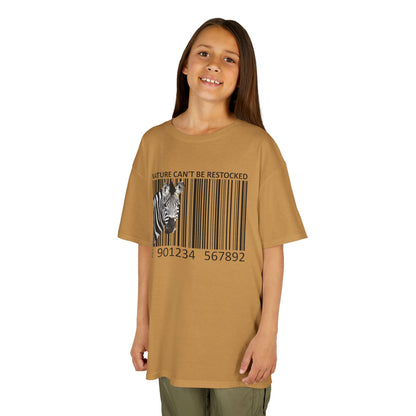 Kids' Nature Can't Be Restocked Zebra T-shirt - 10 colors