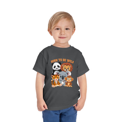Born To Be Wild Cute Animals Toddler Tee - 8 colors