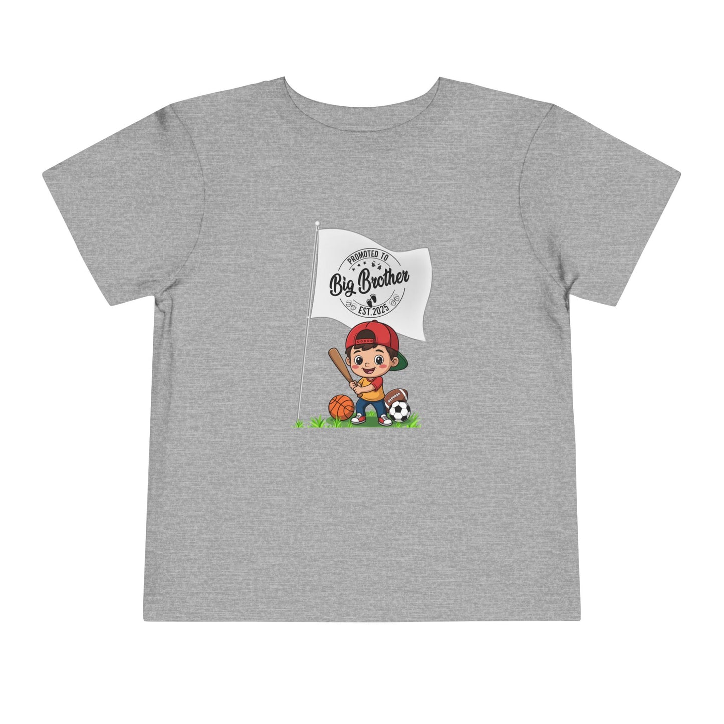 Promoted to Big Brother Cute Toddler Tee - 6 colors