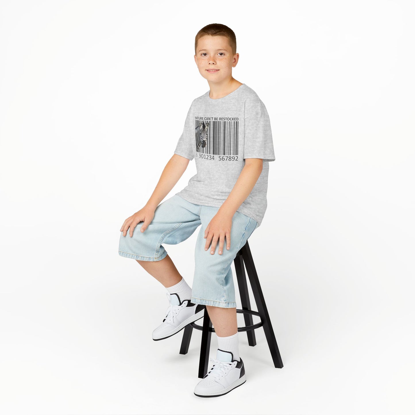 Kids' Nature Can't Be Restocked Zebra T-shirt - 10 colors