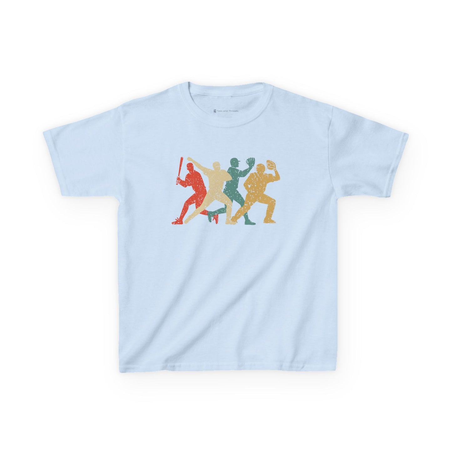 Kids' Baseball Shadows T-Shirt - 13 colors