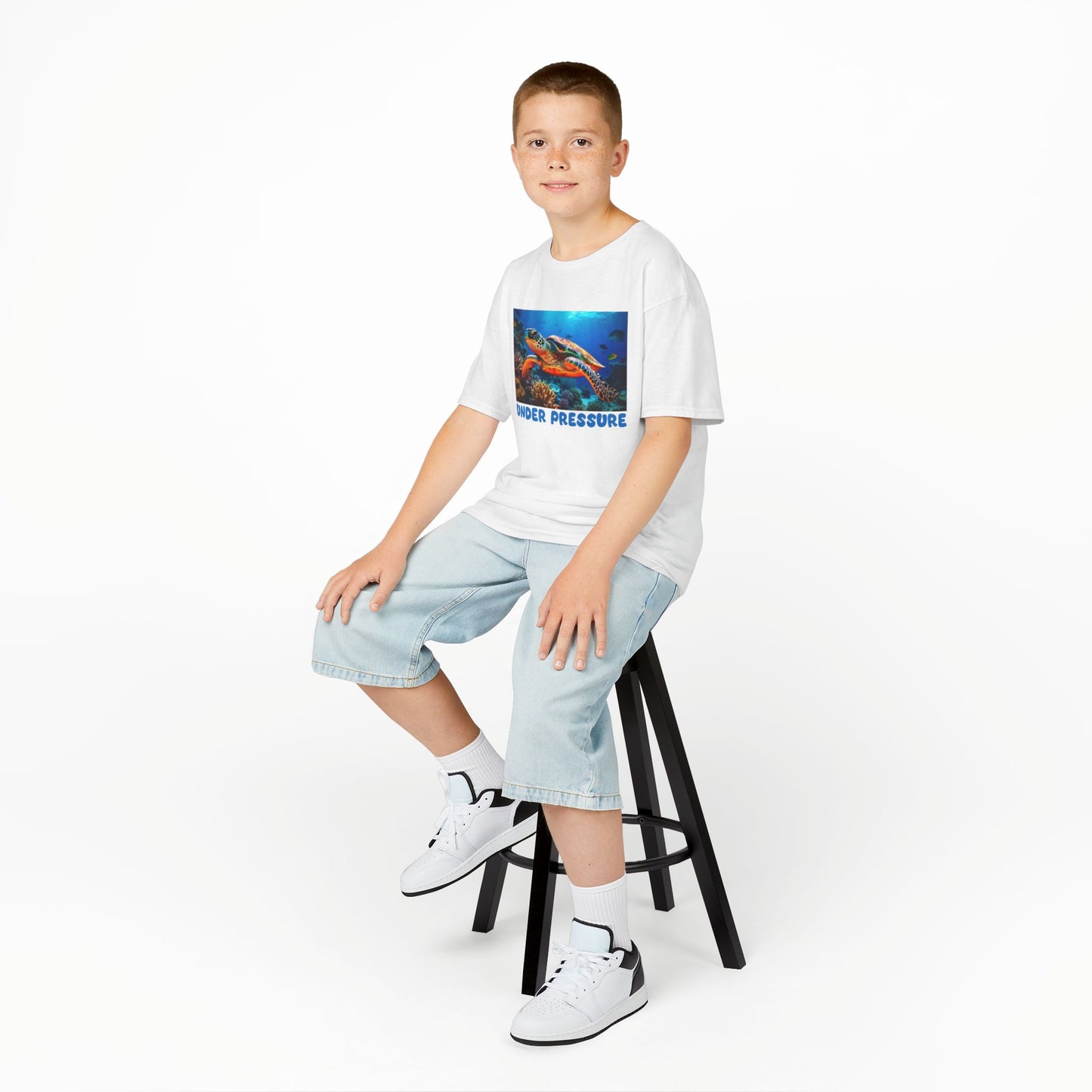 Kids' Under Pressure Sea Turtle T-shirt - 15 colors