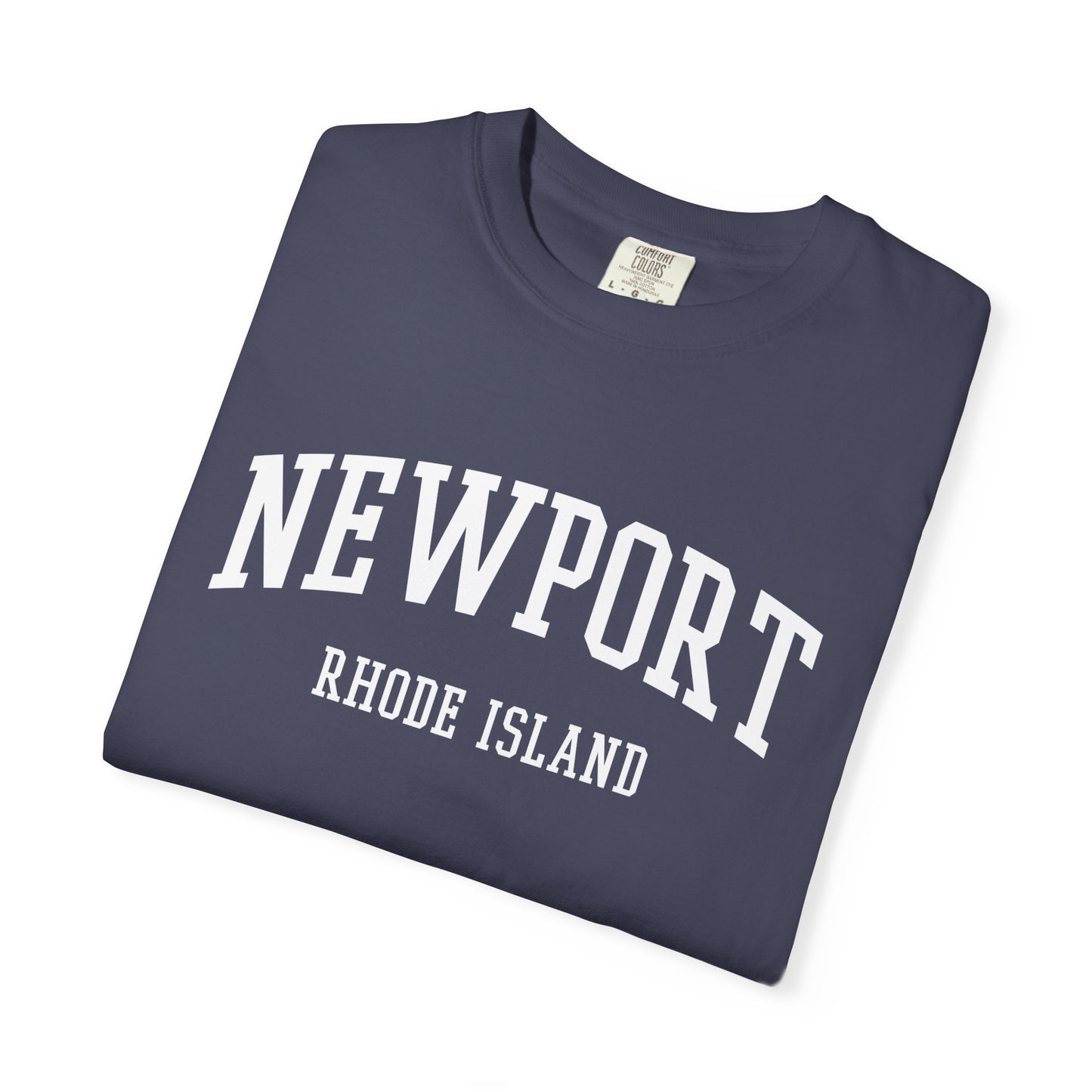 Newport Rhode Island Classic Block T-shirt - 15 colors