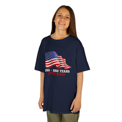 Kids' USA 250 Years Birthday 1776-2026 T-shirt - 15 colors