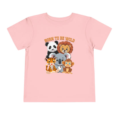 Born To Be Wild Cute Animals Toddler Tee - 8 colors