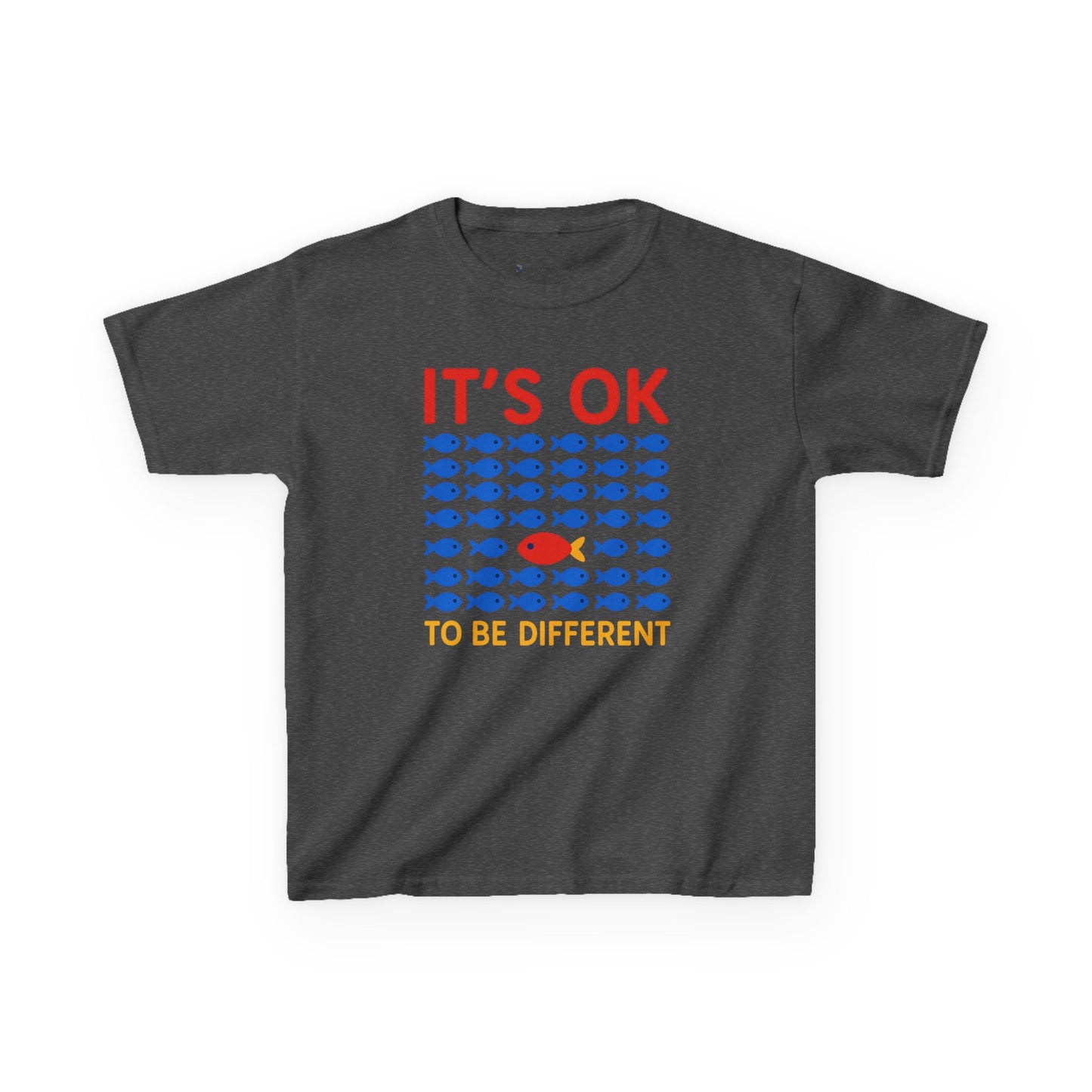 Kids' It's OK To Be Different Fishy Friends T-Shirt - 15 colors