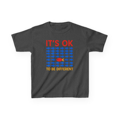 Kids' It's OK To Be Different Fishy Friends T-Shirt - 15 colors