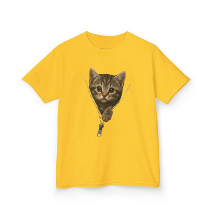 Kids' Peeking Kitten T-shirt - 14 colors