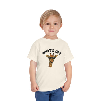 What's Up Cute Giraffe Toddler Tee - 6 colors