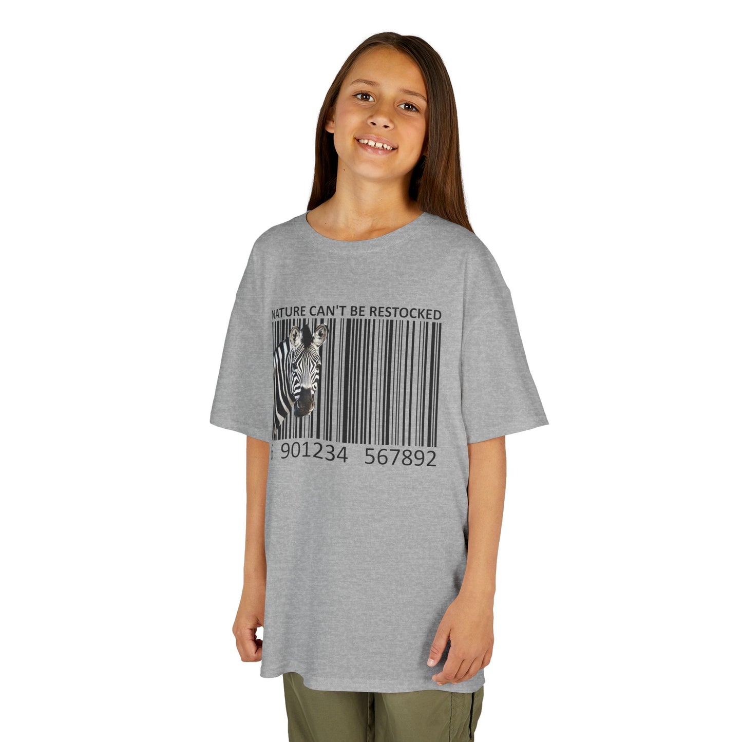Kids' Nature Can't Be Restocked Zebra T-shirt - 10 colors