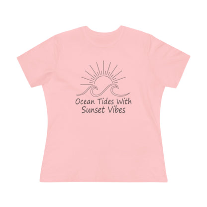 Women's Ocean Tides Sunset Vibes Semi-Relaxed T-Shirt - 8 colors