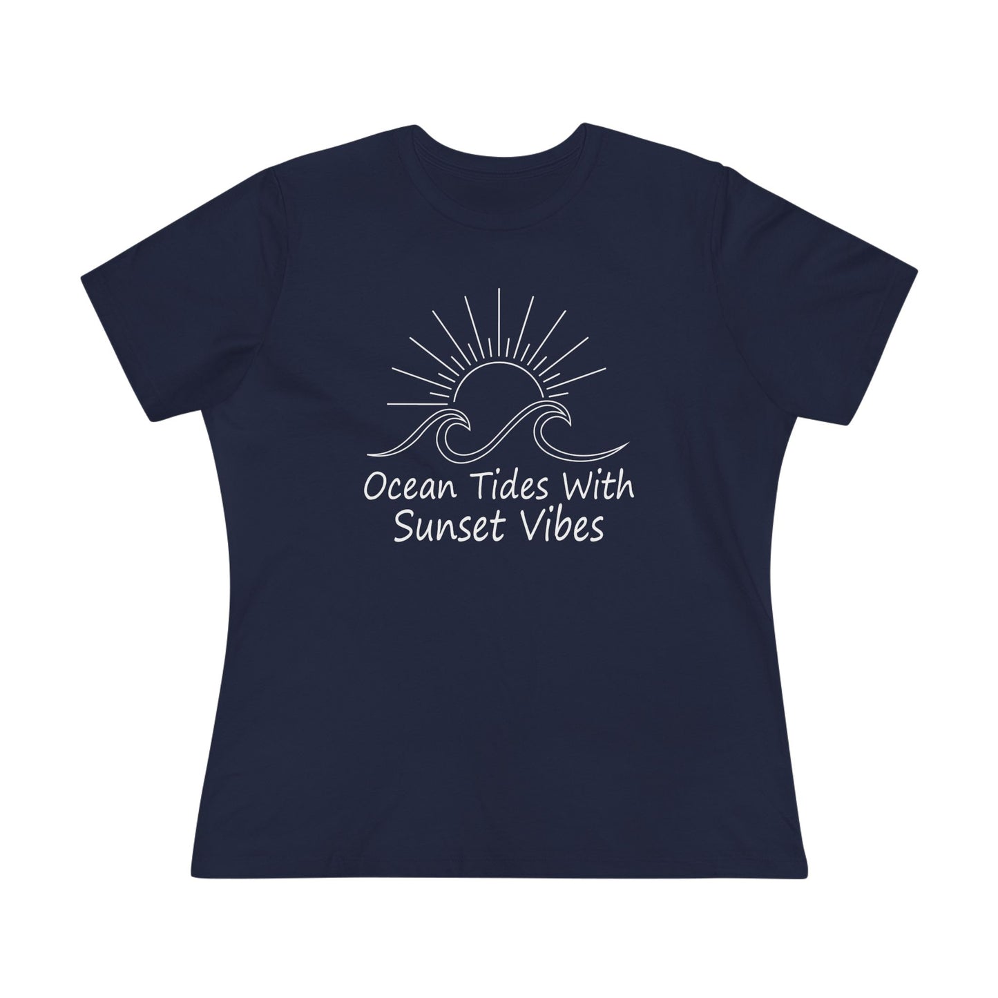 Women's Ocean Tides Sunset Vibes Semi-Relaxed T-Shirt - 8 colors