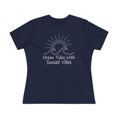 Women's Ocean Tides Sunset Vibes Semi-Relaxed T-Shirt - 8 colors