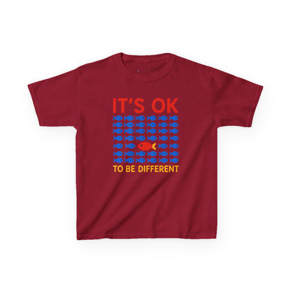 Kids' It's OK To Be Different Fishy Friends T-Shirt - 15 colors