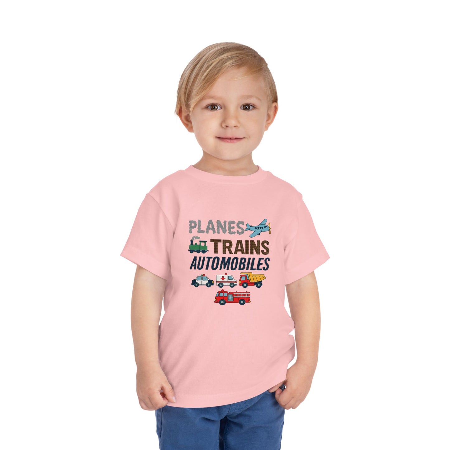 Planes, Trains, Automobiles Cute Toddler Tee - 7 colors