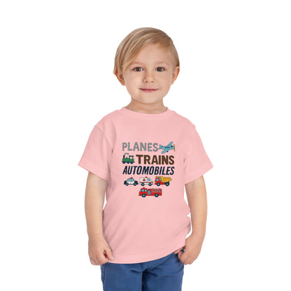 Planes, Trains, Automobiles Cute Toddler Tee - 7 colors
