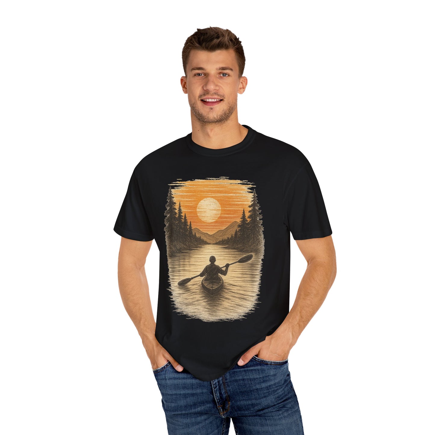 Sunset Kayak Unisex T-Shirt - 11 colors