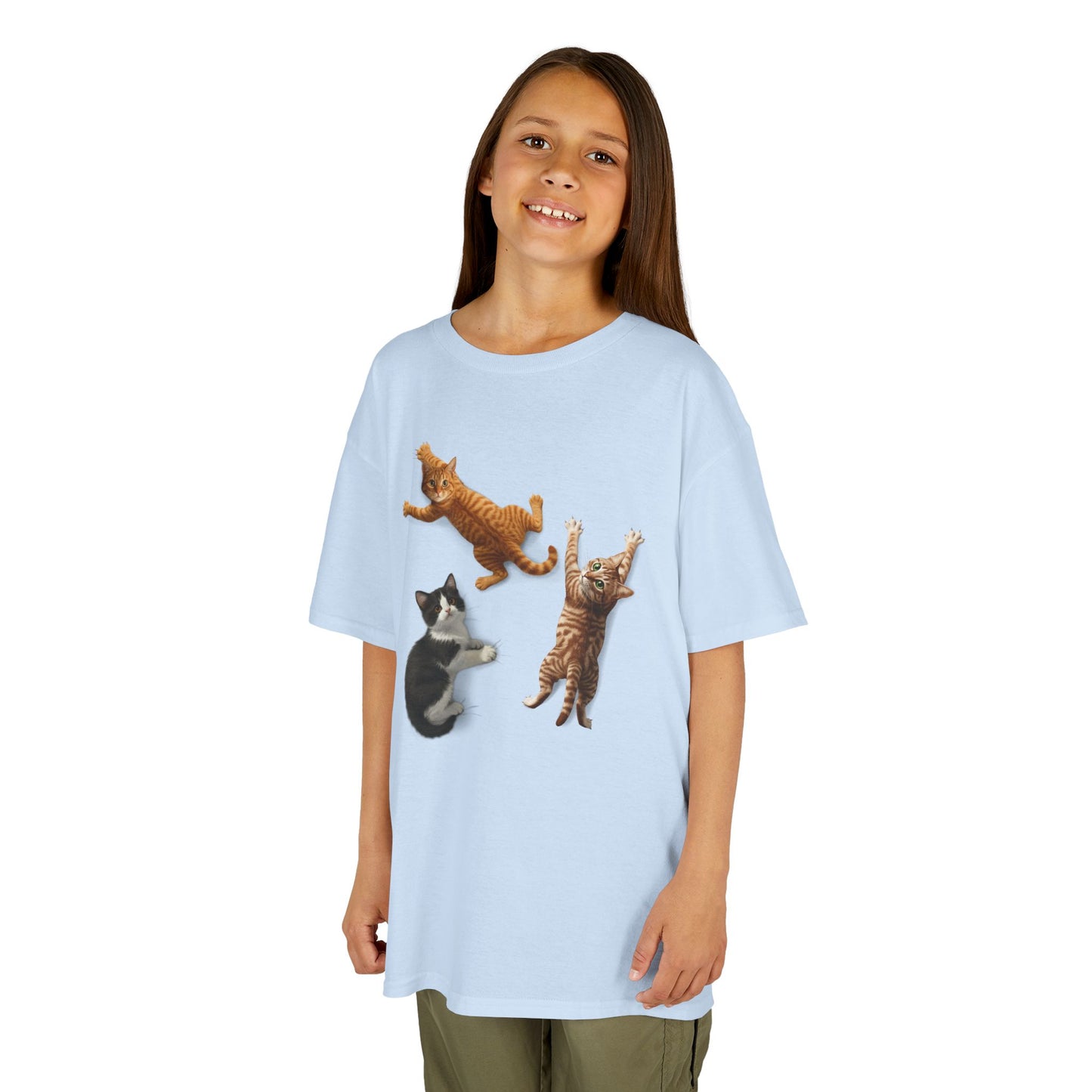 Kids' Clinging Kittens T-Shirt - 14 colors