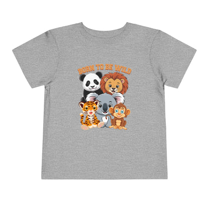 Born To Be Wild Cute Animals Toddler Tee - 8 colors