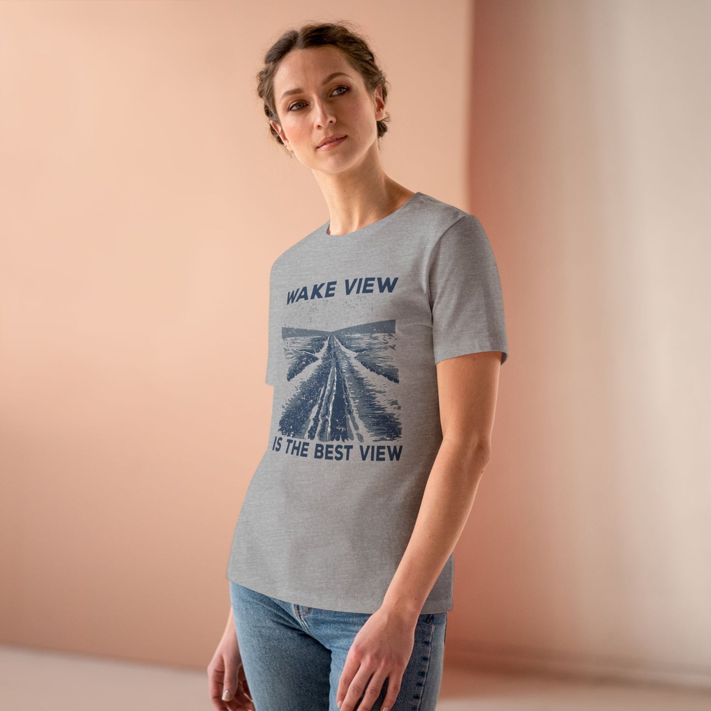 Women's Wake View is The Best View Semi-Relaxed T-Shirt