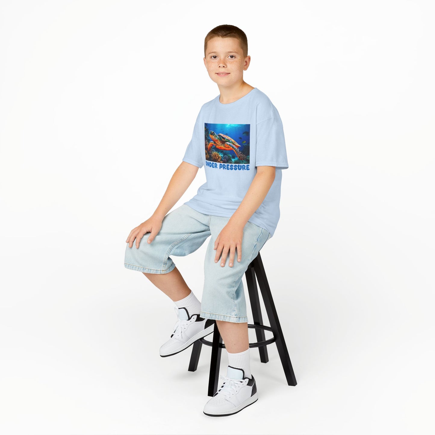 Kids' Under Pressure Sea Turtle T-shirt - 15 colors