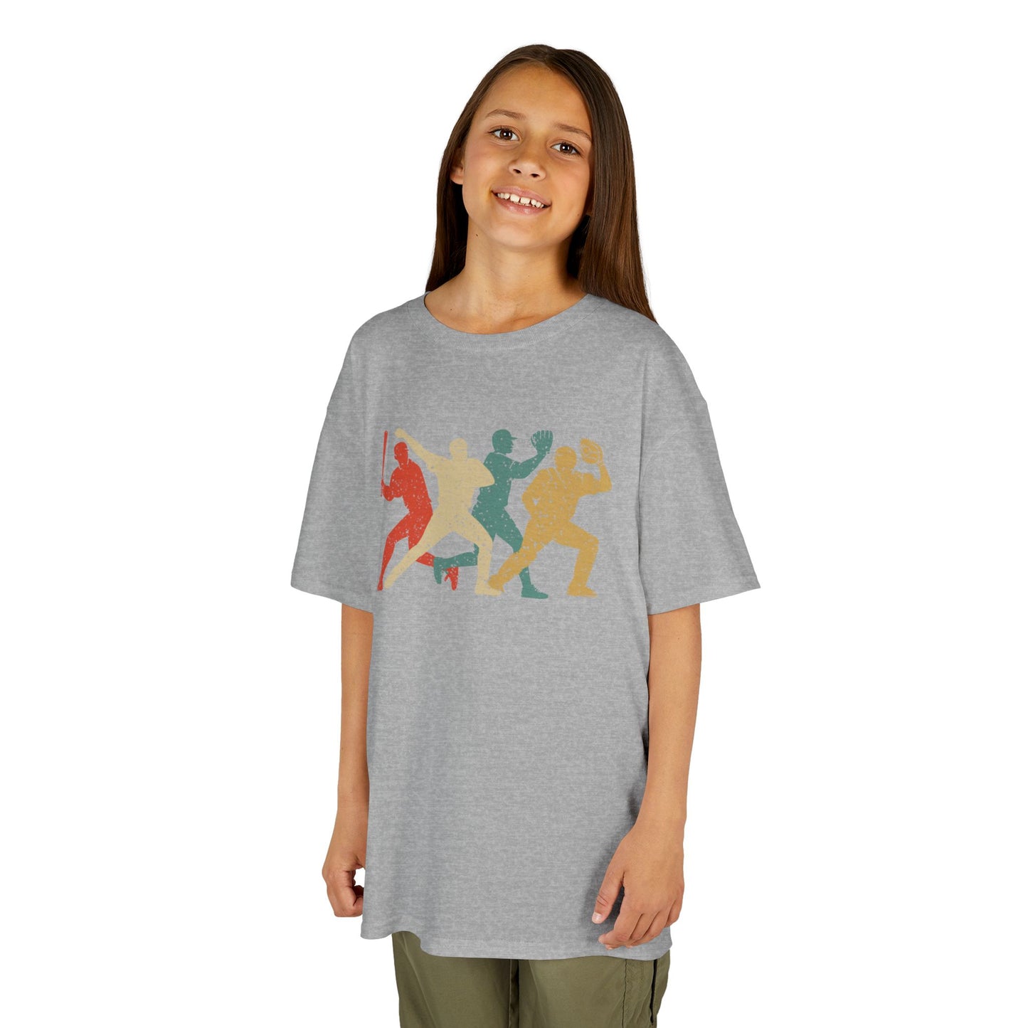Kids' Baseball Shadows T-Shirt - 13 colors