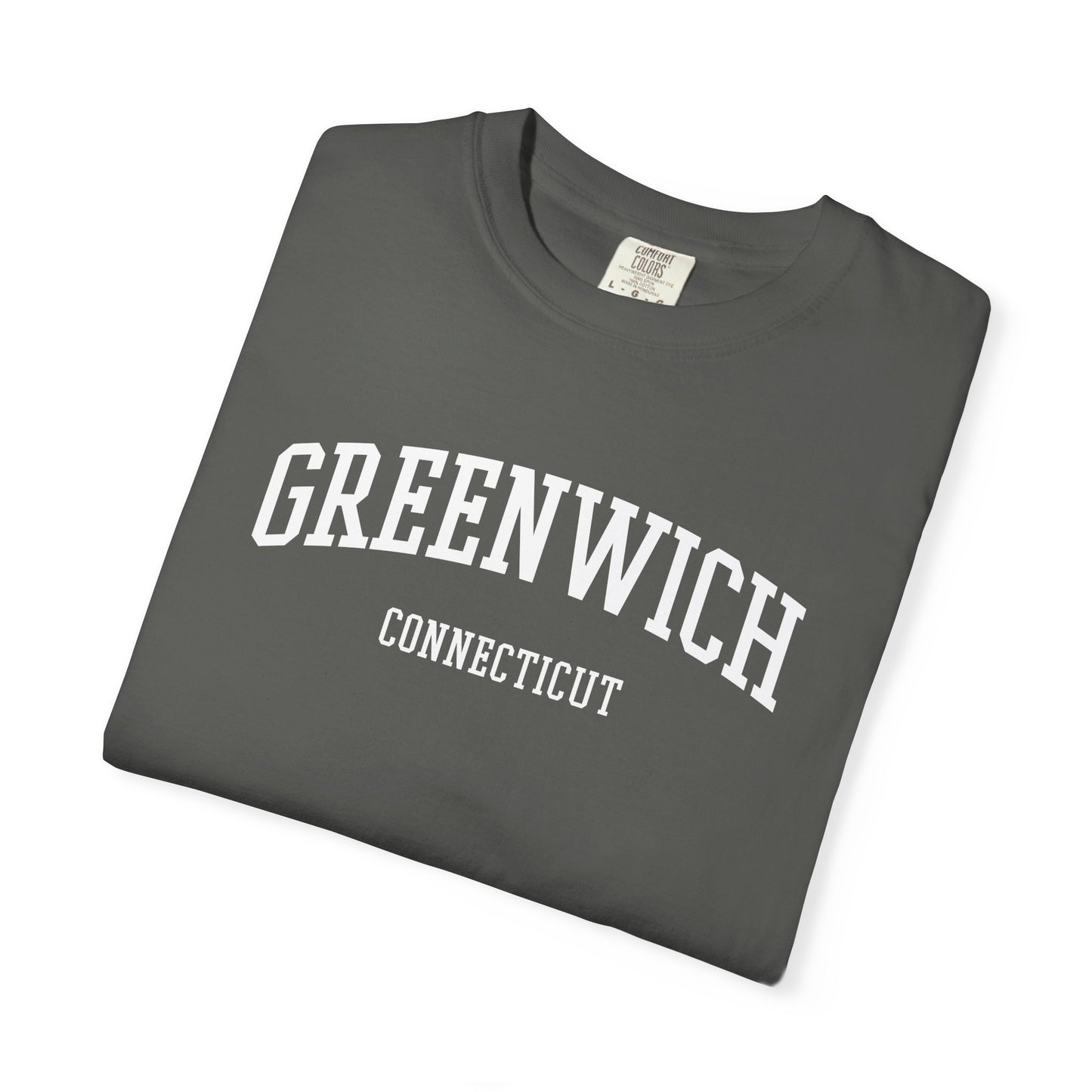 Greenwich CT Classic Block T-shirt - 15 colors