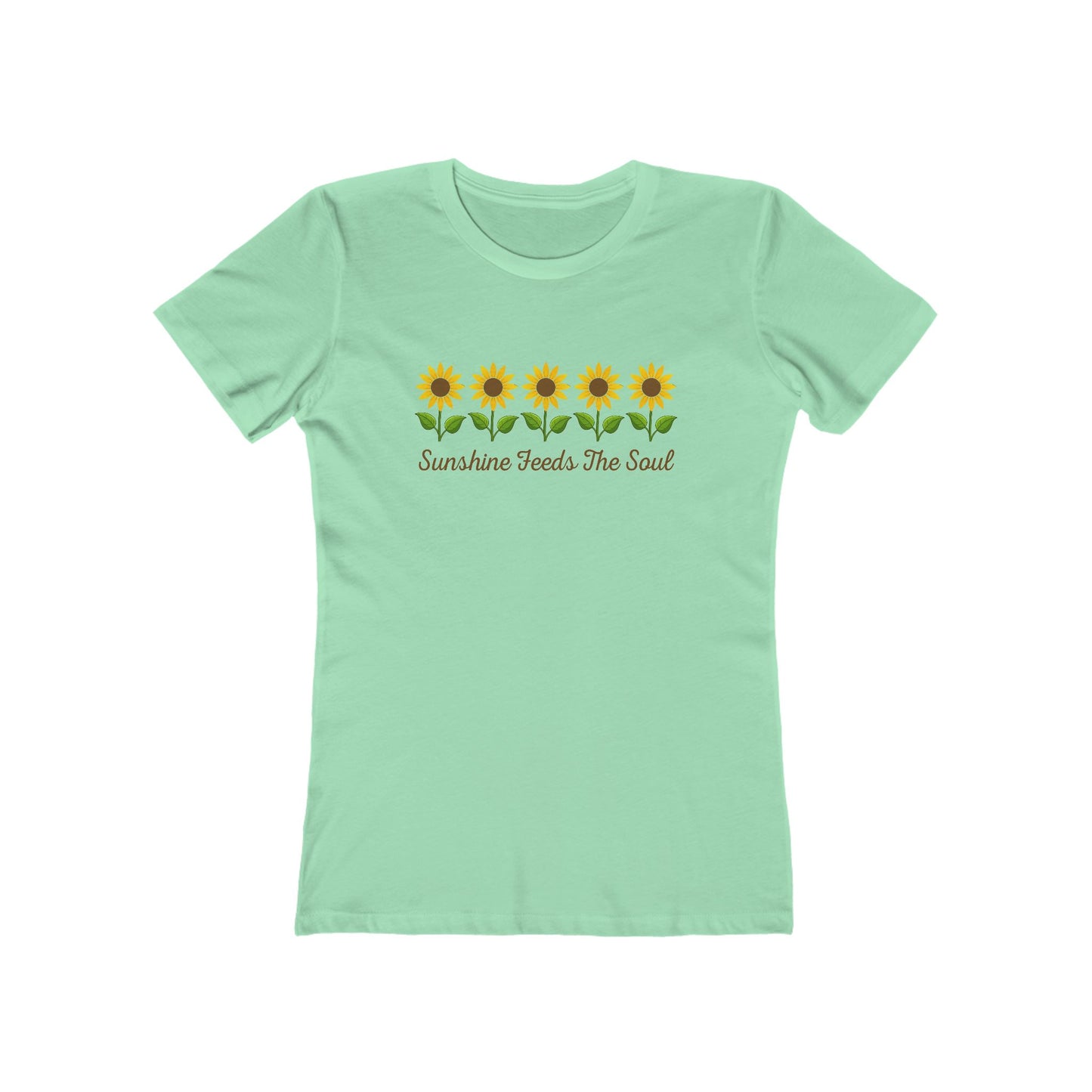 Women's Sunshine Feeds the Soul Flower T-Shirt - 8 colors