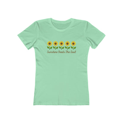 Women's Sunshine Feeds the Soul Flower T-Shirt - 8 colors
