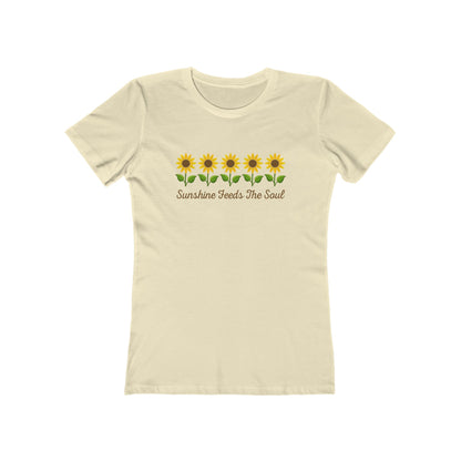 Women's Sunshine Feeds the Soul Flower T-Shirt - 8 colors